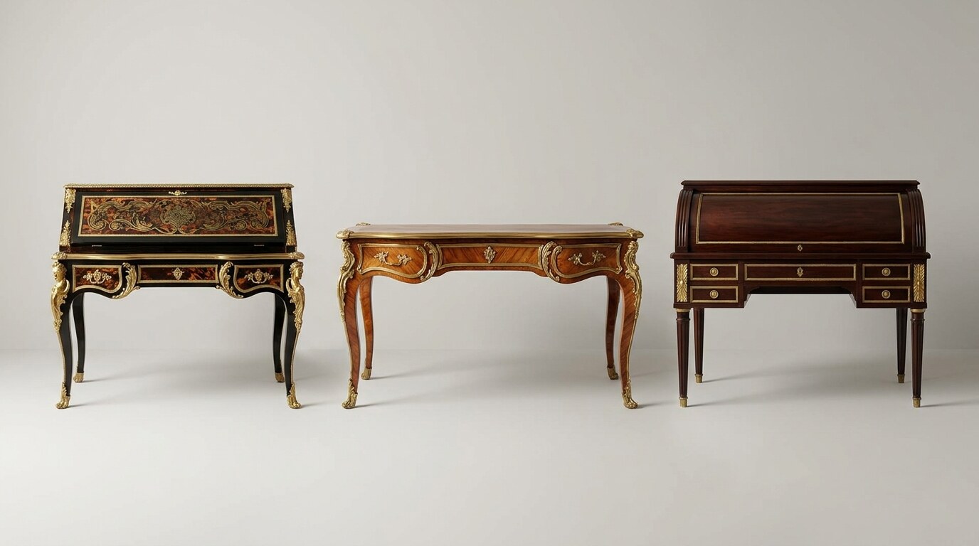 Three French royal-period writing tables
